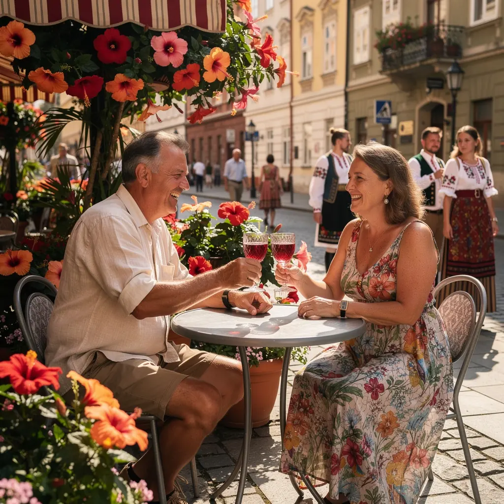 Pohľad na šálku čaju s parou stúpajúcou vo vzduchu v slnečnom prostredí.