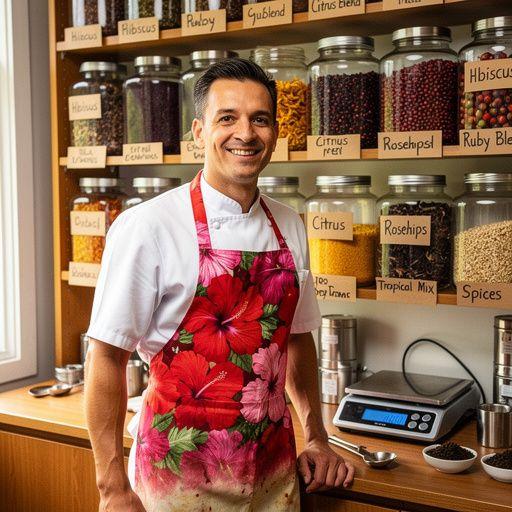 Kvetinový čaj z hibiskusu s jasne červenou farbou v pohári.