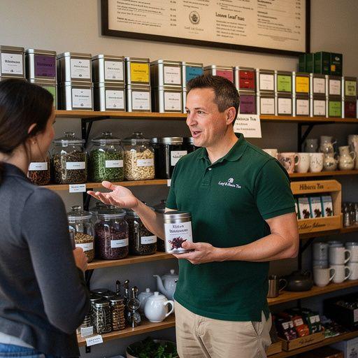 Nápoj z hibiskusu s plátkami citrónu a mätou na tanieri.